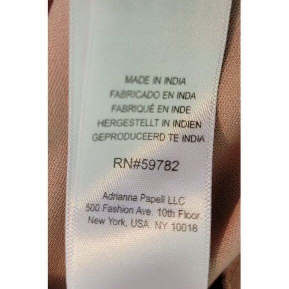 Adrianna Papell Coral Sequin Beaded Gown, Womens Size 8 - Picture 10 of 10